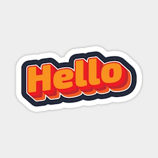 Hello T-shirt Magnet