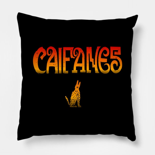 Caifanes - flame design Pillow by verde