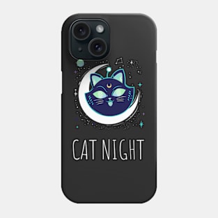 Cat night Phone Case