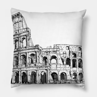 COLOSSEUM ink painting Pillow