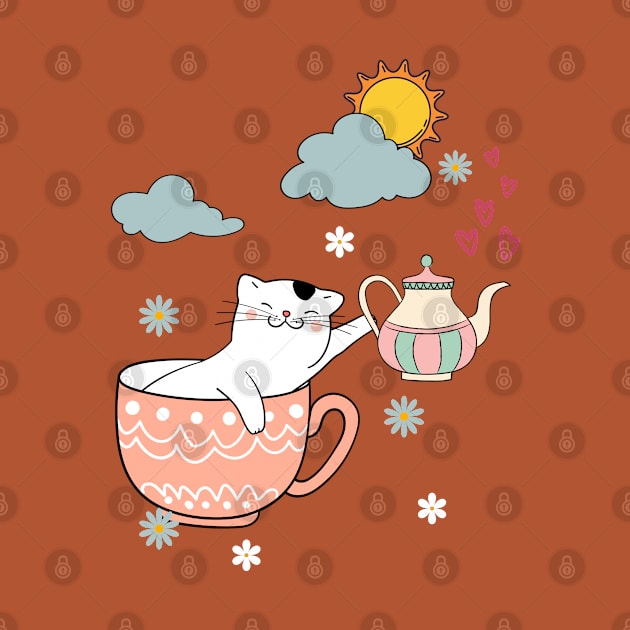 Tea Makes The Grey Clouds Go Away by leBoosh-Designs