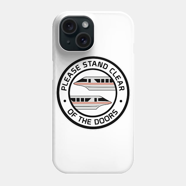 MonorailStandClearCoral Phone Case by WdwRetro