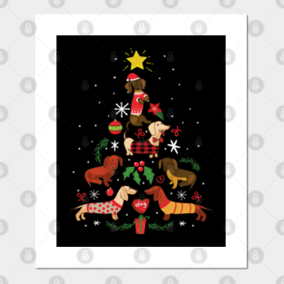Dachshund Christmas Posters And Art Prints Teepublic Hi.merry christmas all of you ! dachshund christmas posters and art