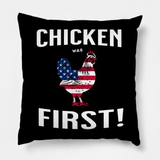 Patriotic Poultry Proclamation Pillow