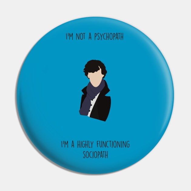 Sherlock Pin by wackyposters