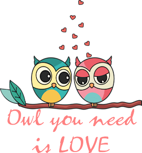 Owl you need is love Magnet