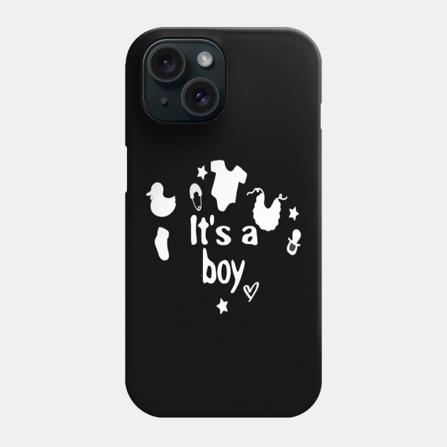 it's a boy gender reveal Phone Case by Titou design