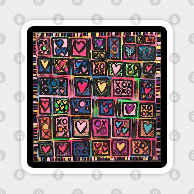 Hearty Hearts Magnet by LoveArt4You