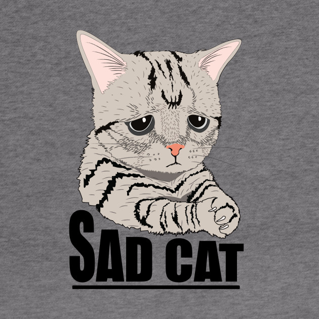 sad cat hoodie