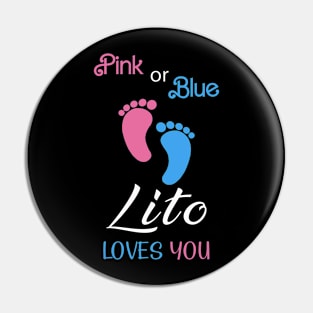 Pink or Blue Lito Loves You Mexican or Spanish Grandpa Pin