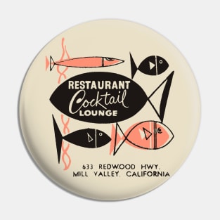 Vintage 1950s Restaurant Seafood Advertisement Pin