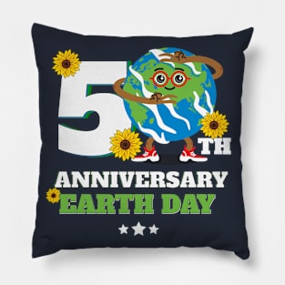 Earth Day 2020 Sunflower Earth Pillow