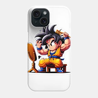 Goku style his super saiyan hair Phone Case