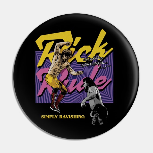 Rick Rude Ravishing Retro Pin by MunMun_Design