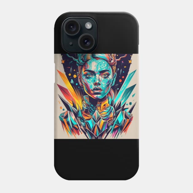 Elemental Crystal Golem Princess Phone Case by joolsd1@gmail.com