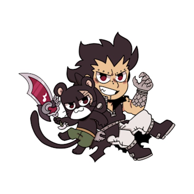 Gajeel and Lily by Dragnoodles