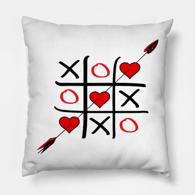 Tic Tac Toe Pillow by YellowLion