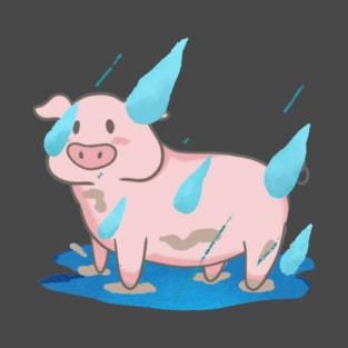 Pig dancing in the rain T-Shirt