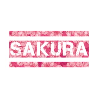 The cute pink sakura word T-Shirt