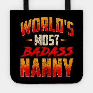 Awesome World's Most Badass Nanny Cute Babysitter Tote