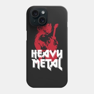 Heavy Metal Rock Guitar Player Phone Case