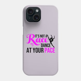 Black Ballerina Run Your Race Phone Case