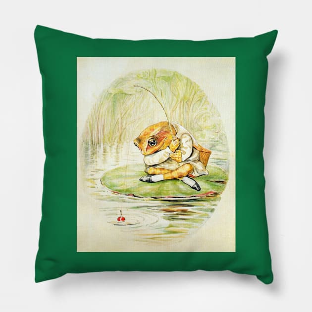 Jeremy Fisher - Beatrix Potter Pillow by forgottenbeauty