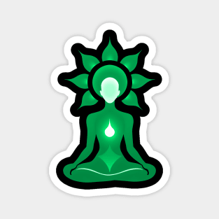 Aura Green Meditation 07 Magnet