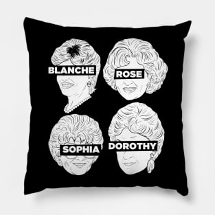 RobskiArt subversive Golden girls Dark T Pillow