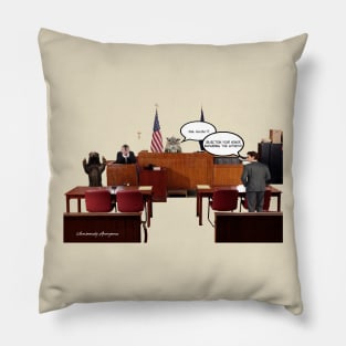 Badgering The Witness Pillow