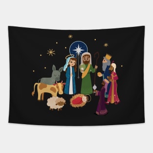 Christmas Nativity Scene Tapestry