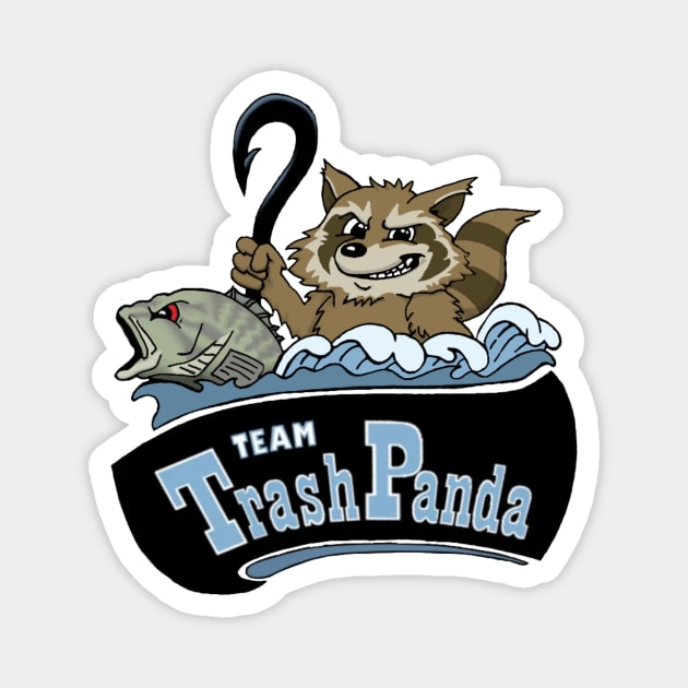 Team trash panda fishing Magnet by 752 Designs