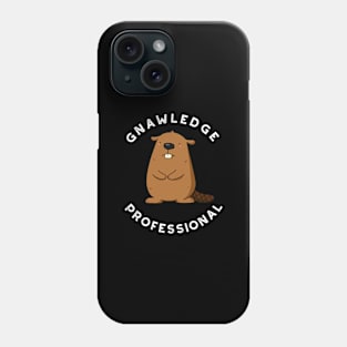 Gnawledge Professional Cute Beaver Pun Phone Case