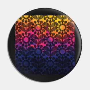 Flower pattern on colorful background Pin