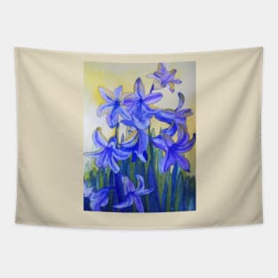 Bluebells watercolour painting Tapestry