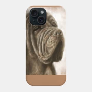 Painting of a Brown Mastiff Dog Phone Case