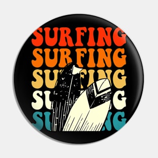 Surfing T Shirt For Women Men Pin