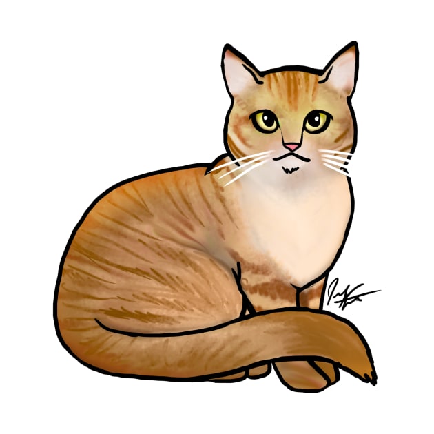 Cat - British Shorthair - Orange Tabby by Jen's Dogs Custom Gifts and Designs
