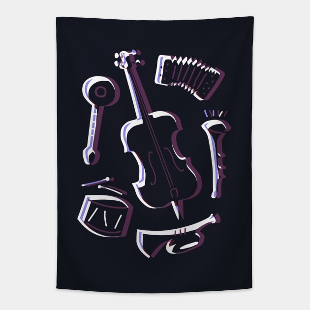 Dark klezmer Tapestry by Hayh0