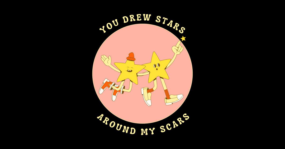 Taylor Swift Cardigan Lyrics You Drew Stars Around My Scars TShirt