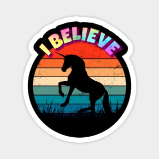 Unicorn I Believe Magnet