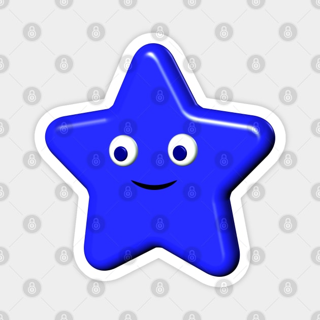 Shiny Plastic Star Magnet by Braznyc