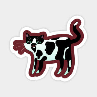 Confused Cow Cat Magnet