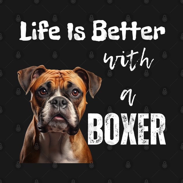 Life Is Better with a Boxer by FehuMarcinArt