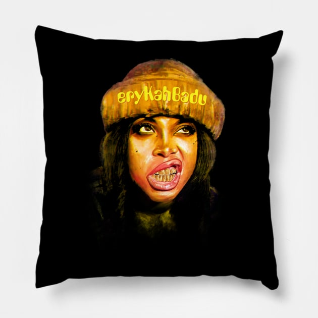 Erykah Badu | Vintage RNB Pillow by Wkenca Barada