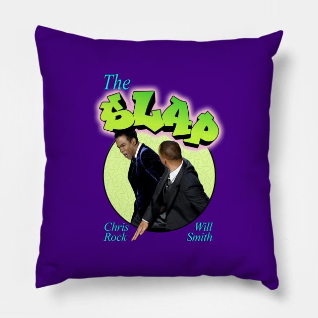 Will Smith and Chris Rock Oscar Slap Pillow by Super Secret Villain