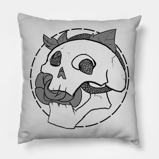 Swedish Skull Pillow by ThePipeDreamer