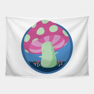 Poly Pride Mushroom Tapestry