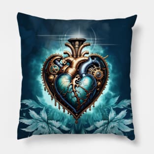 Wonderful elegant steampunk heart. Pillow
