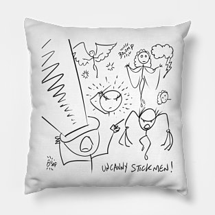 Uncanny Stick-Men Pillow